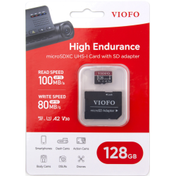 Karta pamięci VIOFO 128GB microSDXC V30  INDUSTRIAL do Wideorejestratorów